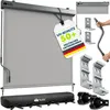 tillvex® Senkrechtmarkise 160x250 cm Grau für Außen- und Produktbild-Vorschau 1