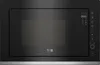 A front view of a black Beko built-in microwave oven. Voir les images du produit