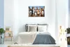 Premium Textil-Leinwand 90x60cm quer Vier Eselfreunde | Produktbild-Vorschau 4