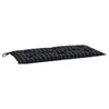 vidaXL Gartenbank-Auflage Schwarz Karomuster 100x50x7 cm Produktbild-Vorschau 2