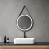 Heilmetz Runder Badezimmerspiegel 50cm Schwarzer Rund Produktbild-Vorschau 1