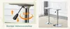 Lot de 2 tabourets de bar réglables en hauteur, dossier Voir les images du produit 2