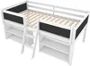 Sweiko Polovysoká postel, 90*200 cm, několik úložných Náhled obrázku produktu 5