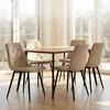 Set di 4 sedie da pranzo Relaxdays, in velluto, con gambe Anteprima dell’immagine prodotto 2