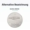 ANSMANN Lithium Knopfzelle CR2450 mit 3V (1 Stück), Produktbild-Vorschau 2