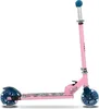 A pink scooter with blue wheels and handlebars is shown against a white background. Produktbild-Vorschau