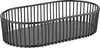 APS All-Rounder Korb oval, Metall, schwarz Anteprima dell’immagine prodotto 1