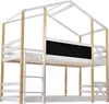 Merax Lit superposé 90 x 200cm avec toboggan et protection Voir les images du produit 6