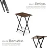A product image featuring two small tables with text descriptions of their design and construction. Náhled obrázku produktu