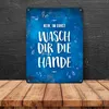 Metallschild XL mit Spruch: Wasch dir die Hände. Schild Produktbild-Vorschau 4
