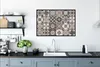 MuchoWow® Gerahmtes Poster Blumen - Figuren - Braun - Produktbild-Vorschau 3
