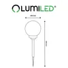 LUMILED 4er Set Solar LED Kugelleuchte für außen Garten mit Produktbild-Vorschau 5