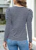 ASKSA Damen T-Shirt Rundhals Langarmshirt Puffaermel Produktbild-Vorschau 5