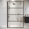 Duschwand Essos 100 x 200cm Glas Duschabtrennung Schwarz - Produktbild-Vorschau 2