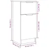 vidaXL Dressoir Sonoma-eikenhout, 30x30x70 cm, houtvezel Productafbeelding-voorbeeld 11