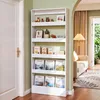 5-fache Bücherregal für hinter Tür im Wohnzimmer – Produktbild-Vorschau 4