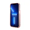 A pink iPhone case with a glittery design is shown against a white background. Produktbild-Vorschau