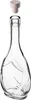 A clear glass bottle with a cork stopper, shown against a white background. Podgląd zdjęcia produktu
