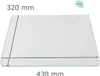 Kühlschrank Einlegeboden - Strukturglas Kathedral 4 mm - 2 Produktbild-Vorschau 1