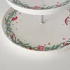 Zweistöckige Etagere mit weihnachtlichem Muster FLORENZA, Produktbild-Vorschau 2