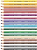 A collection of colored pencils arranged in rows. Anteprima dell’immagine prodotto