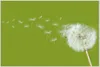 Wallario Wandbild Pusteblume auf der Wiese mit fliegenden Produktbild-Vorschau 1