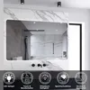 AICA LED Badspiegel 120x80cm Wand/Touchschalter Kaltweiß Produktbild-Vorschau 1