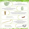 5-teiliges Matcha-Tee-Set – Bambus-Schneebesen, Löffel, Produktbild-Vorschau 3