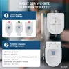 WC-Sitz D Form 43 x 36 cm Weiß Duroplast Toilettendeckel Produktbild-Vorschau 3