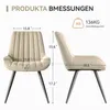 Hawthyhome Chaises de salle à manger, lot de 2 chaises Voir les images du produit 2