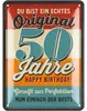 LANOLU Blechschild 50 Schild Geburtstag - 50er Schild Produktbild-Vorschau 1