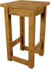 Rustikaler 55 cm | Eiche Teakholz Hocker Sitzhocker Produktbild-Vorschau 4