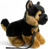 A plush toy German Shepherd puppy with a leash. Produktbild-Vorschau