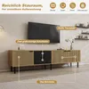 Merax TV Lowboard mit 3 Türen und 2 Schubladen, TV Schrank Produktbild-Vorschau 4