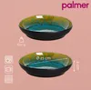 Palmer Lotus, Teller tief, Ø 21 cm, 2 Stück, türkis/braun Produktbild-Vorschau 7