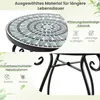 Runder Beistelltisch Mosaiktisch aus Metall & Keramik 30 x Produktbild-Vorschau 4
