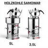 Holz & Kohle- Samowar Teekocher Produktbild-Vorschau 1