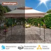 LEADZM 3.3 x 3.3 x 2.65M Pavillon Faltpavillon Gartenzelt Produktbild-Vorschau 11