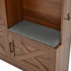 Merax Garderobenschrank mit Spiegel, Kompaktgarderobe mit Produktbild-Vorschau 13