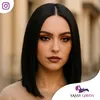 SassyGoods Perücke V-Part Haarteil 100 % Echthaar Remy Produktbild-Vorschau 2