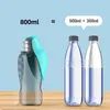 Hundetrinkflasche 800 ml – Tragbar mit Napf, auslaufsicher, Produktbild-Vorschau 3