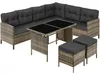 tectake® Ratanový lounge Barletta pro 6 až 8 osob, odolný Náhled obrázku produktu 1