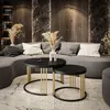 Runder 2in1 Couchtisch LORI MIX mattschwarz Produktbild-Vorschau 2