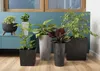 HowHomely Porto kvetináč 46,5 cm vysoký, kvetináč, sivý Náhľad obrázku produktu 9