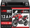 Langzeit Gel Motorradbatterie YTX12-BS 12Ah 12V Produktbild-Vorschau 4