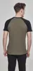Urban Classics - RAGLAN T-Shirt contrasté oliv / schwarz - Voir les images du produit 26