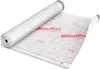 A roll of white underlayment material for a roof, partially unrolled on a white surface. Produktbild-Vorschau