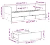 VidaXL 3280818, sofa rozkładana, Biały, Drewno, 2030 mm, Podgląd zdjęcia produktu 8