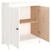 vidaXL Příborník bílý 70x35x80 cm Borovicový masiv Náhled obrázku produktu 5