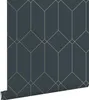 ESTAhome carta da parati art deco blu scuro e oro 53 cm x Anteprima dell’immagine prodotto 1